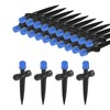 M METERXITY 24-Pack Drip Irrigation Emitters, 5"/13mm Drippers with Stake