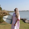 Hiturbo Poncho de Surf de Microfibra, Bata de Baño Cambiante