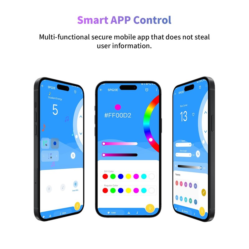 SP620E Bluetooth WS2812B WS2811 Controller with IR Remote Control, USB