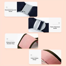 Baby Sling Baby Carrier for Newborns from Birth, Multifunctional Baby Carrier, Adjustable Buckles, Soft and Breathable, Baby Carrier for up to 20 kg, for Babies from 0 to 36 Months, Pink