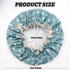 Shower Cap for Women, Elastic Band Waterproof Plastic Shower Cap,