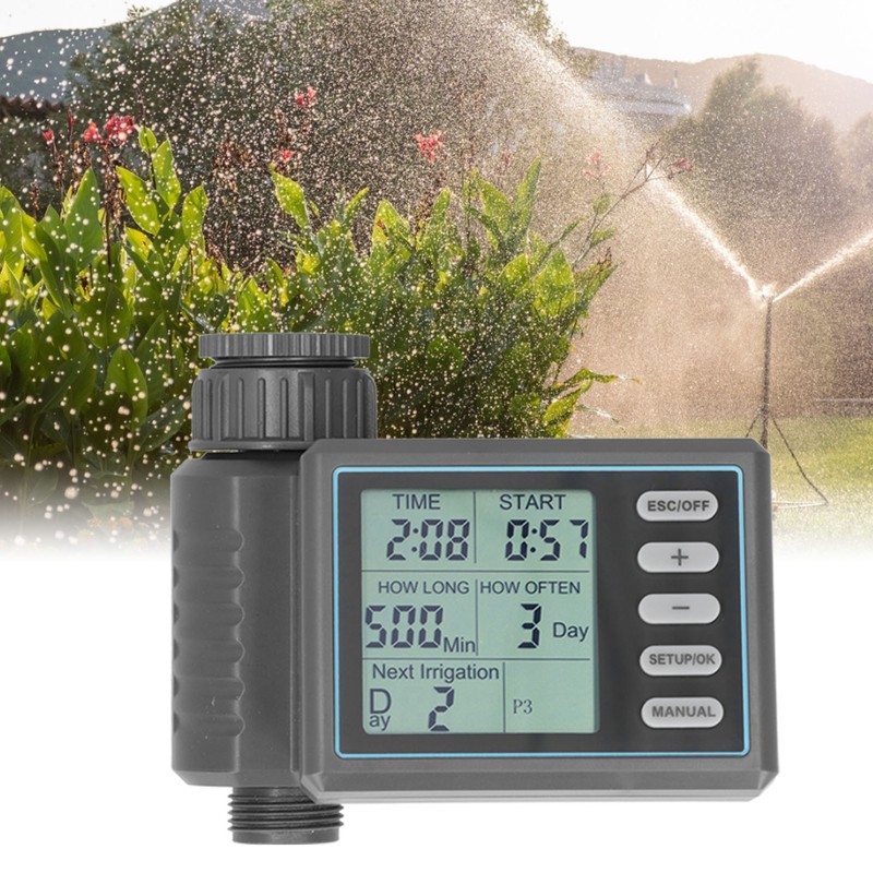 LCD Electronic Garden Digital Water Timer Watering Irrigation Controller with