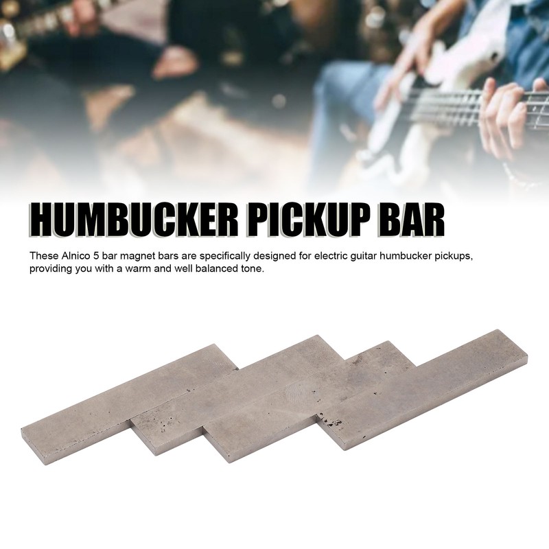 4PCS Electric Guitar Pickup Bars Alnico 5 Humbucker Magnet Bar