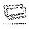 TianHeYue 2Pack Simple Style Black and White Racing and Checkered