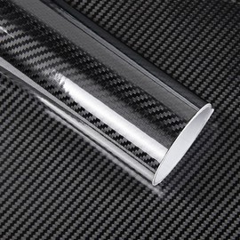 LZLRUN LZLRUN Free Tool Kit 5D High Gloss Carbon Fiber Vinyl Tap for Black Out Chrome Delete Window Trim Door Trim (3Feet x 10Feet)