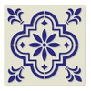 Mediterranean No.5 Tile Crafting Stencil Washable Reusable Mylar (10cm)