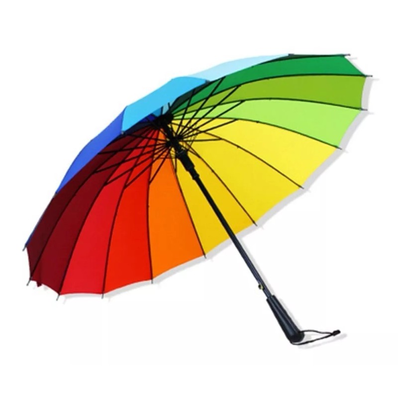 EGTMA Paraguas Arcoiris Proud Reforzado Grande De 95cm 450g