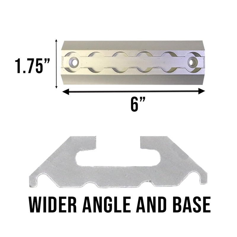 Boxer Heavy Duty Aluminum L Tracks 6” - 4Pack –