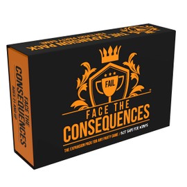 Face The Consequences: Not Safe for Wimps - The Universal Adult Expansion Pack for Any Party Game - Hilarious Addition to Game Night with Friends, Families, or Foes - 120 Full Color Cards Included