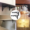 4 Pairs 8 PCS 12 Inch Folding Shelf Brackets,Metal Collapsible