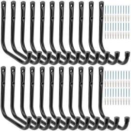 Vahodegn 20Pcs Heavy Duty Garage Storage Hooks, 6.7 Inches Garage Wall Hook for Hanging Tools, Ladder, Bicycle, Chairs