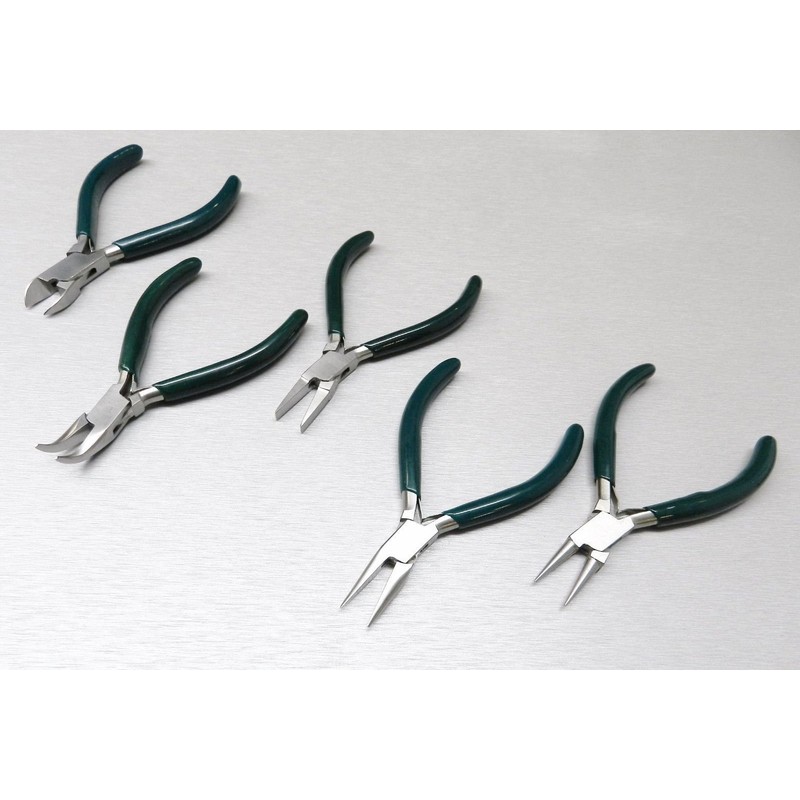 5 Pc Jewelers Pliers Set Jewelry Making Beading Wire Wrapping