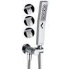 G-Promise All Metal Handheld Shower Set with 3-Function Showerwand, included