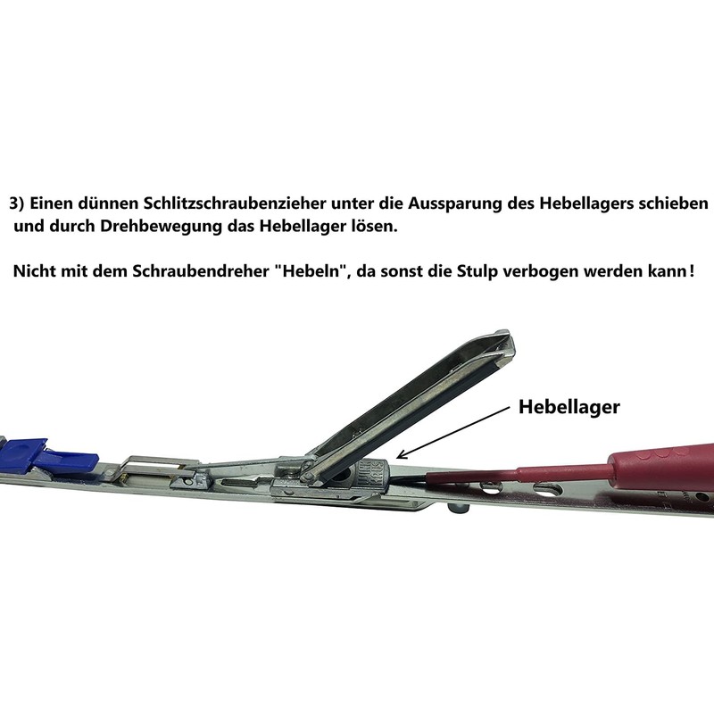 Winkhaus GASK GASM Front Wing Gear Lever Repair Kit (Lever