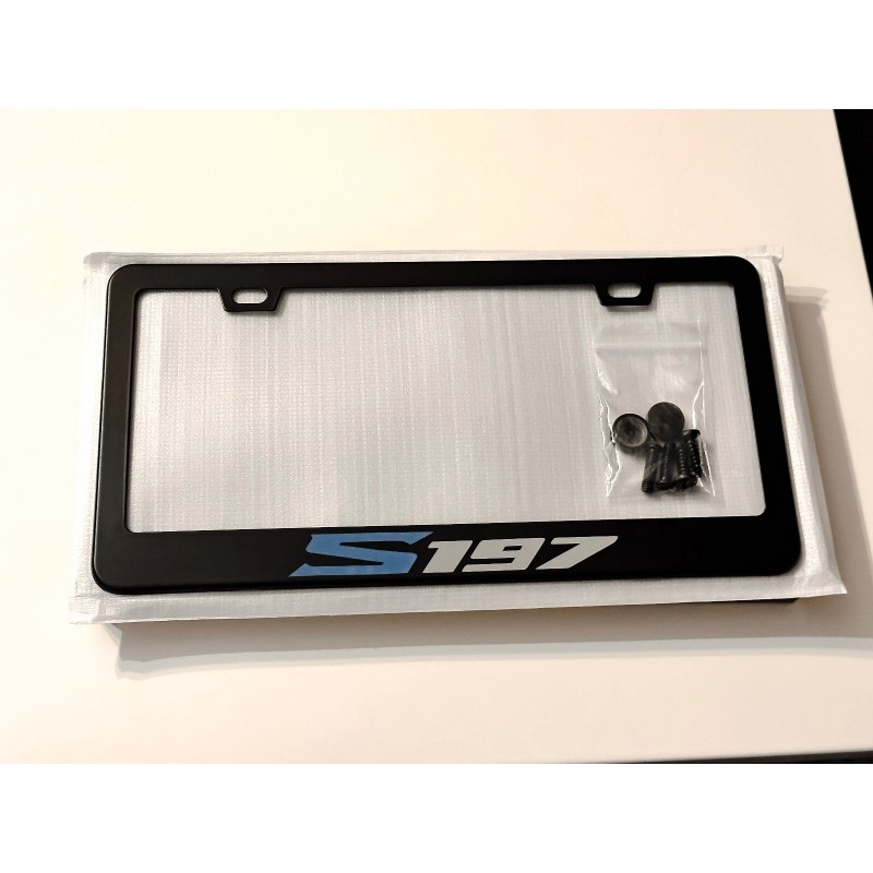 Unbranded Mustang S197 Premium Black Metal License Plate Frame Tag