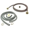First4spares Universal Fill Water Pipe and Drain Hose Extension Kit for Indesit Washing Machines (2.5m)