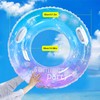 WIKIMO Adult Swimming Ring, Inflatable Swimming Ring with Handle, 80