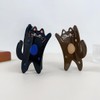 Funny Standing Cat Hair Clip,Acetate Claw Clips,Hair Clips for Women