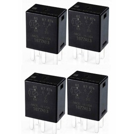 G8V-RH-1C7T-R-DC12 - Power Relay (4 Piece), Black