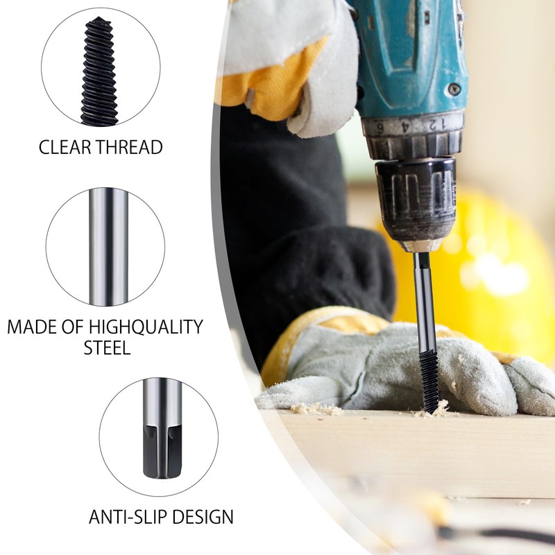 6 Piece Screw Extractor Set Professional, Left Extractor Set Screw
