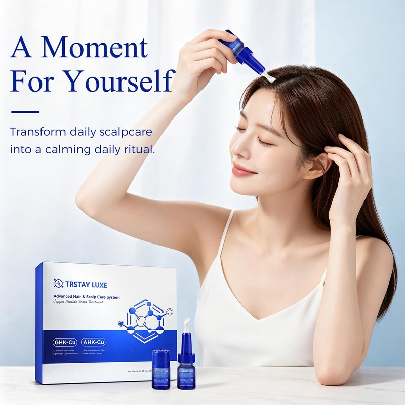 Copper Peptide Hair Serum, GHK-Cu + AHK-Cu Scalp Treatment, Professional
