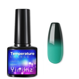 8ml Color Changing Gel Nail Polish, Glitter Gel Polish Temperature Colors Change Gradient Chameleon Holographic Soak Off Nail Art Design for DIY Nail Art Manicure Salon Gifts for Women Girls (5207)