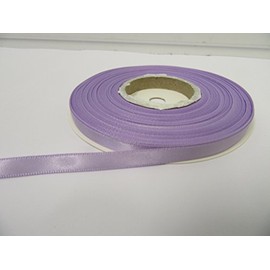 2 metres x 7mm Satin Ribbon Light Lilac Purple Double Sided 7 mm