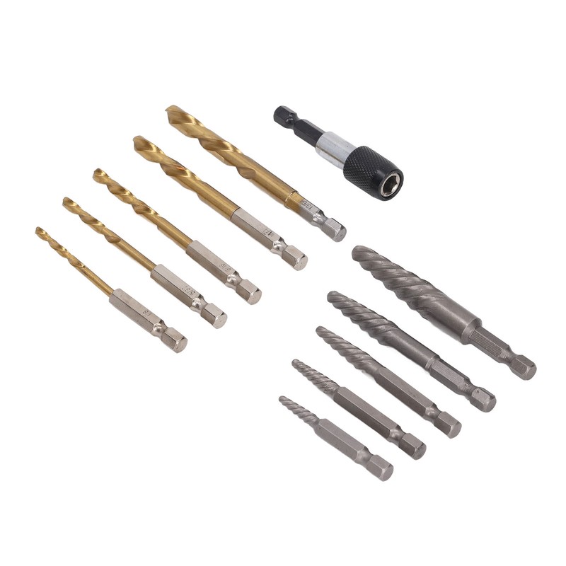 11Pcs Damaged Screw Extractor Kit HHS Professional Bolt Stud Removal