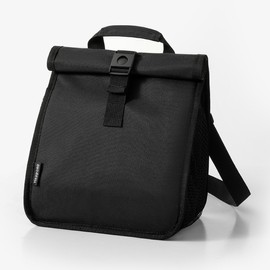 Insulated Lunch Bag for Men & Women - Simple Bento Cooler Tote Box Container for Office, Work, School, Picnic, Beach, Outdoor (Black)