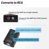NuIth Car Audio Speaker Wire to RCA Line Output Converter,