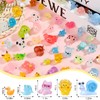 52Pcs Luminous Mini Resin Animals 52 Styles Miniature Glow in