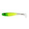 5" Suicide SHAD/Bone Silver Glitter/Chartreuse Tail (4 Pack)