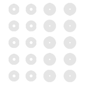 ZS 20Pcs Silicone Healing Non Pull Piercing Discs for Piercing Bump, 3/5/7/9mm Bump Ring Piercing Kit, Clear Disc Pads Stabilizer Plastic Earring Backs Stopper (3mm+5mm)