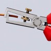 Knipex Insulation Stripper with opening spring, universal black atramentized, with