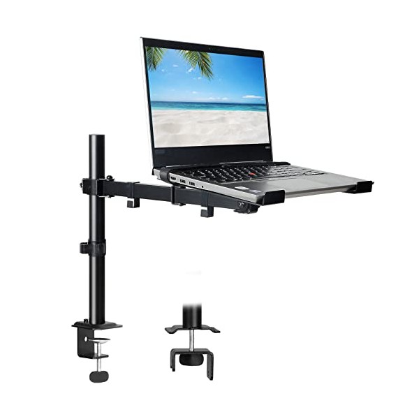 UPGRAVITY Laptop Desk Mount, Single Laptop Computer Mount with Vented