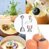 Lqucwepp 9PCS Stainless Egg Cracker Topper Set,Perfect Egg Opener,Includes 1Pc