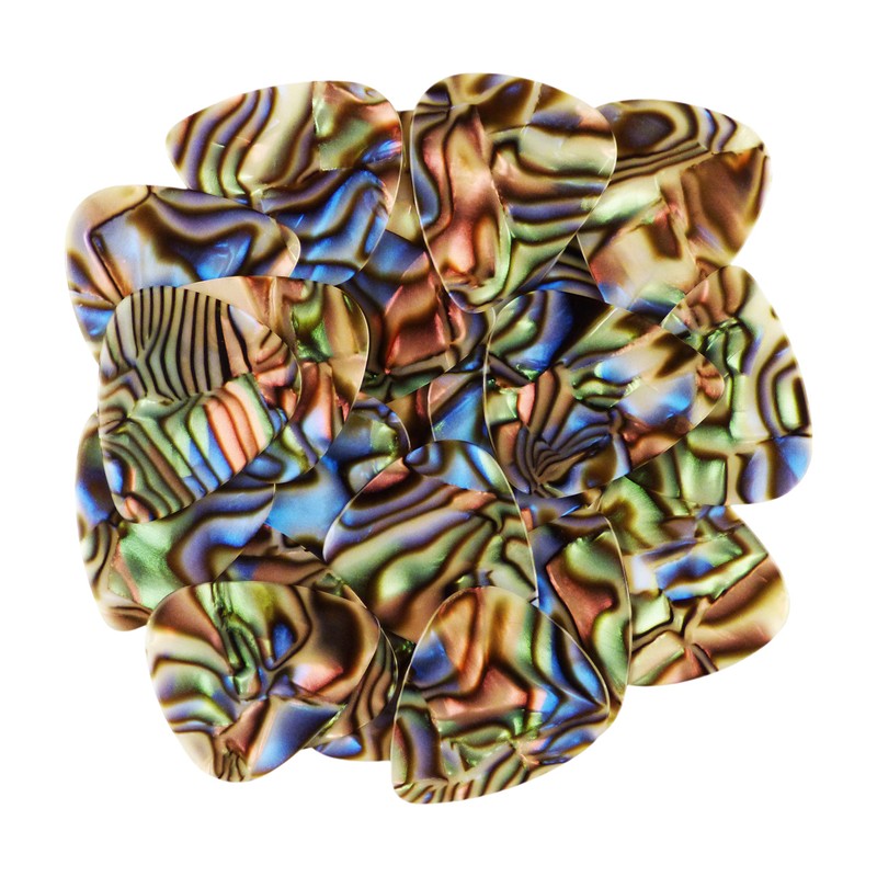 Celluloid Abalone Guitar Or Bass Pick - 0.96 mm Heavy