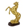 Horse Statue Gold Synthesized Resin Unique Horse Art Figurine for