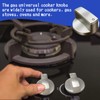 YREYBN 6 Pcs Gas Stove Knob, Cookers Knobs Replacement, Universal