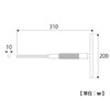 TOP TSW-100 T-Shaped Spin Wrench, Hexagonal Bar, Opposite Side 0.4