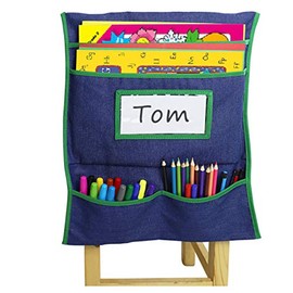 Chairback Buddy Pockets Chart Chair Storage Seat Sacks for Classroom Chairs Kids School Supplies Seat Storage Organizer Nursery Chair Caddy Bag Oversized Name-Tag Card Daycare Seatback Stuff Storage