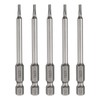 sourcing map 5pcs Magnetic Triangle Screwdriver Bit TA23 1/4" Hex