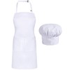Apron,H HOME-MART 2 Pack Adjustable Bib Chef Apron Cooking Apron