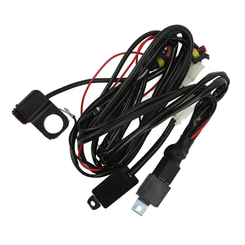 13ft LED Light Switch Wiring Harness 14AWG 1‑to‑2 with Relay