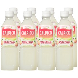 Calpico Soft Drink, Peach, 16.9-Ounce (Pack of 8)