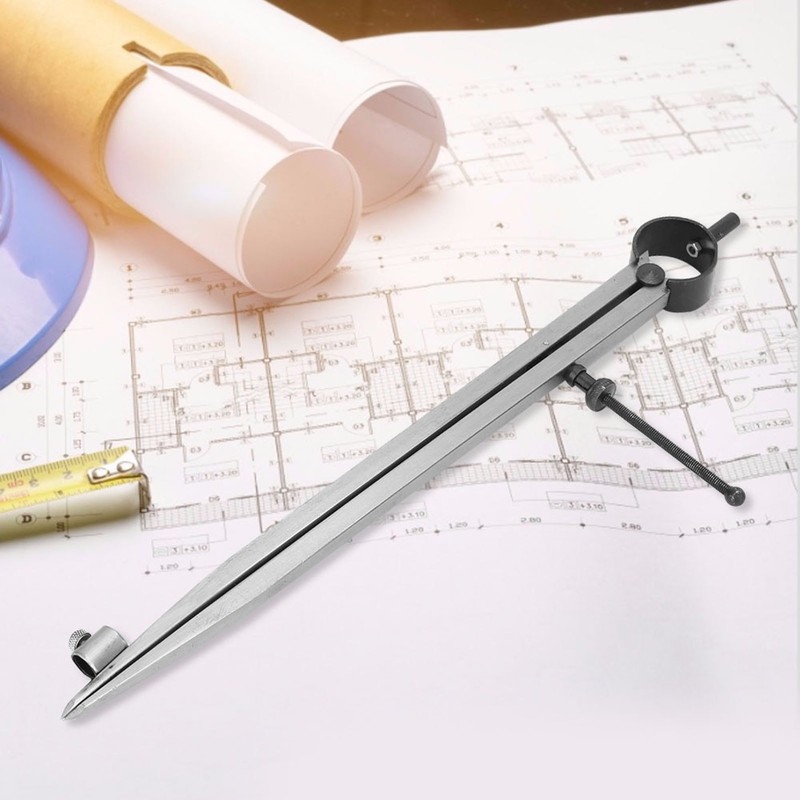Wing Divider Gauge Carbon Steel Adjustable Angle Lockable Scribing Tool