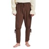 Men's Pirate Renaissance Pants with Ankle Banding - Medieval Viking