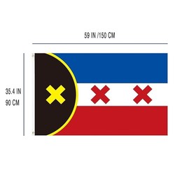 AIMALL 150x90CM Lmanburg Flag Dream SMP Freedom Lmanberg Flag with Brass Grommet 3x5 Feetr, Ideal for Festivals, Sports, and Decor