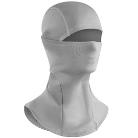Grey Ski Mask for Men Women Balaclava Face Mask Men Balaclava Ski Masks Beanie Full Face Mask Neck Gaiter Face Mask Winter Ski Gear Hat Fleece Balaclava Hood Neck Warmer Gator Face Cover Covering