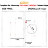 Luokim 26mm Small Cup Half Overlay Soft Close Cabinet Hinges